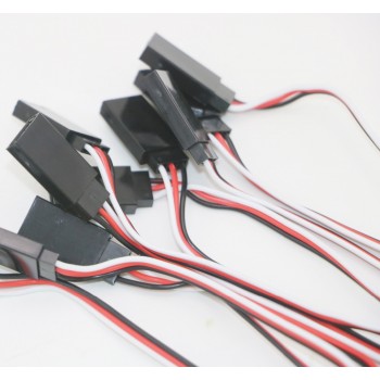 10pcs 100mm/150mm/300mm/500mm RC Servo Extension Cord Cable Wire Lead JR For Rc Helicopter Rc Drone
