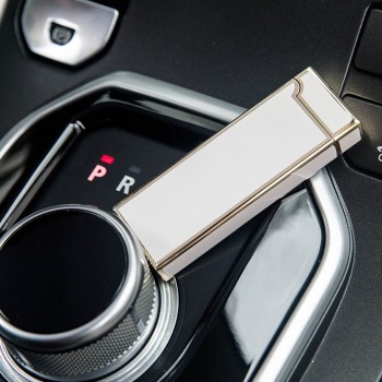 2018 ultra-thin Pulse arc Lighter Metal Novelty USB Lighter Rechargeable windproof Smokeless Electric lighter