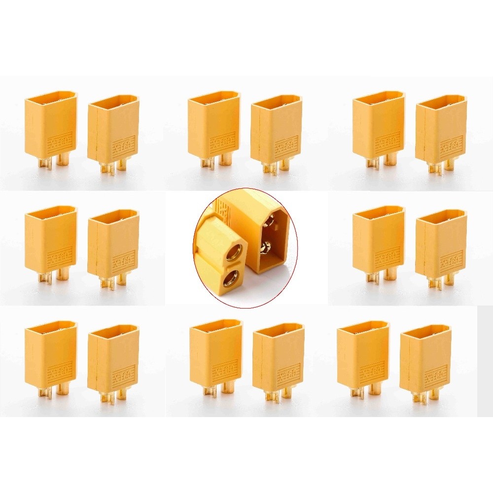 20pcs/lot  High Quality XT60 XT-60 XT 60 Plug Male Female Bullet Connectors Plugs For RC Lipo Battery Wholesale