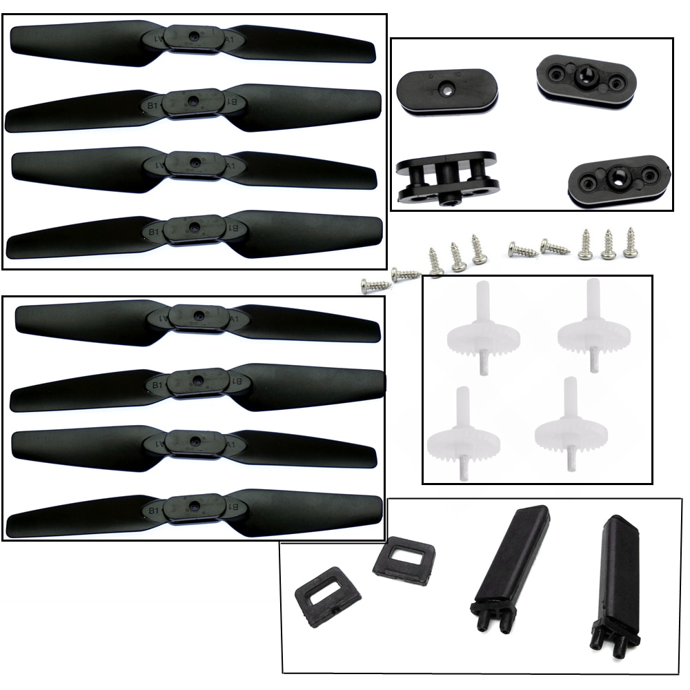 Spare Parts Propeller Clip Blades Clip Clamp Landing Skid Geas for E58 WiFi FPV RC Drone Quadcopter for Eachine E58 Accessories