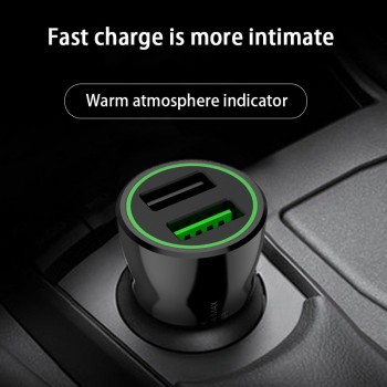 Universal 2018 new 5V 3.1A Dual USB With Blue led light Car Auto usb power adapter Socket for Iphone Xiaomi Huawei Samsung