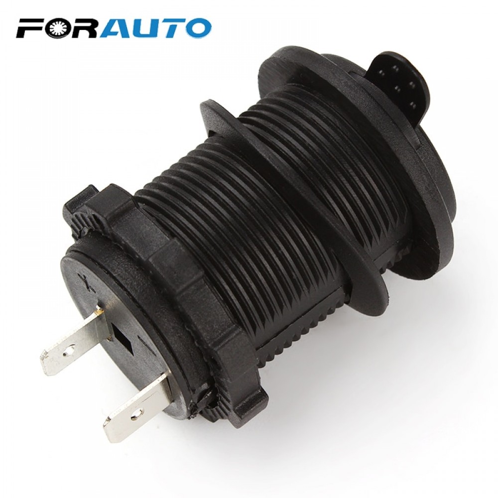 Waterproof Heat Resisting Plastic Car Accesories Motorcycle Power Socket Car Cigarette Lighter Plug High Quality DC 12V 24V