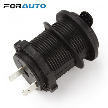 Waterproof Heat Resisting Plastic Car Accesories Motorcycle Power Socket Car Cigarette Lighter Plug High Quality DC 12V 24V