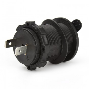 Waterproof Heat Resisting Plastic Car Accesories Motorcycle Power Socket Car Cigarette Lighter Plug High Quality DC 12V 24V