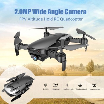 Teeggi M69 FPV Drone with 720P Wide-angle WiFi Camera HD Foldable RC Mini Quadcopter Helicopter VS VISUO XS809HW E58 X12 Dron