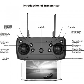 Teeggi M69 FPV Drone with 720P Wide-angle WiFi Camera HD Foldable RC Mini Quadcopter Helicopter VS VISUO XS809HW E58 X12 Dron