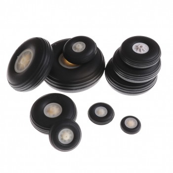 2Pcs/lot Tail Wheel Rubber PU Plastic Hub 1 - 3.5  Inch For RC Airplane Replacement Parts Wholesale