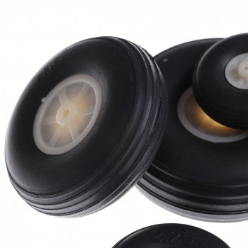 2Pcs/lot Tail Wheel Rubber PU Plastic Hub 1 - 3.5  Inch For RC Airplane Replacement Parts Wholesale