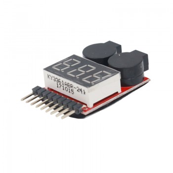 Digital 2 IN1 Low Buzzer Alarm 1S-8S Lipo Li-on Fe RC Voltage Meter Monitor Tester for Helicopter Battery 35%Off