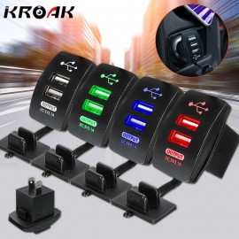 Universal Dual USB Car Charger Power Adapter 12-24 V 3.1A Dual USB Socket Charger For iPhone 5 6 6S For Ipad/Samsung Tablet
