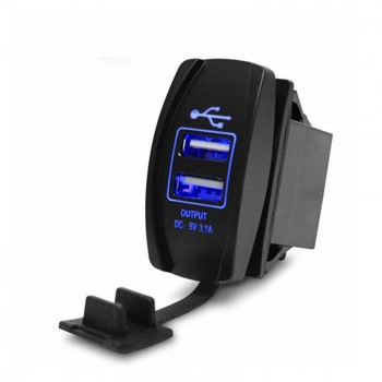 Universal Dual USB Car Charger Power Adapter 12-24 V 3.1A Dual USB Socket Charger For iPhone 5 6 6S For Ipad/Samsung Tablet