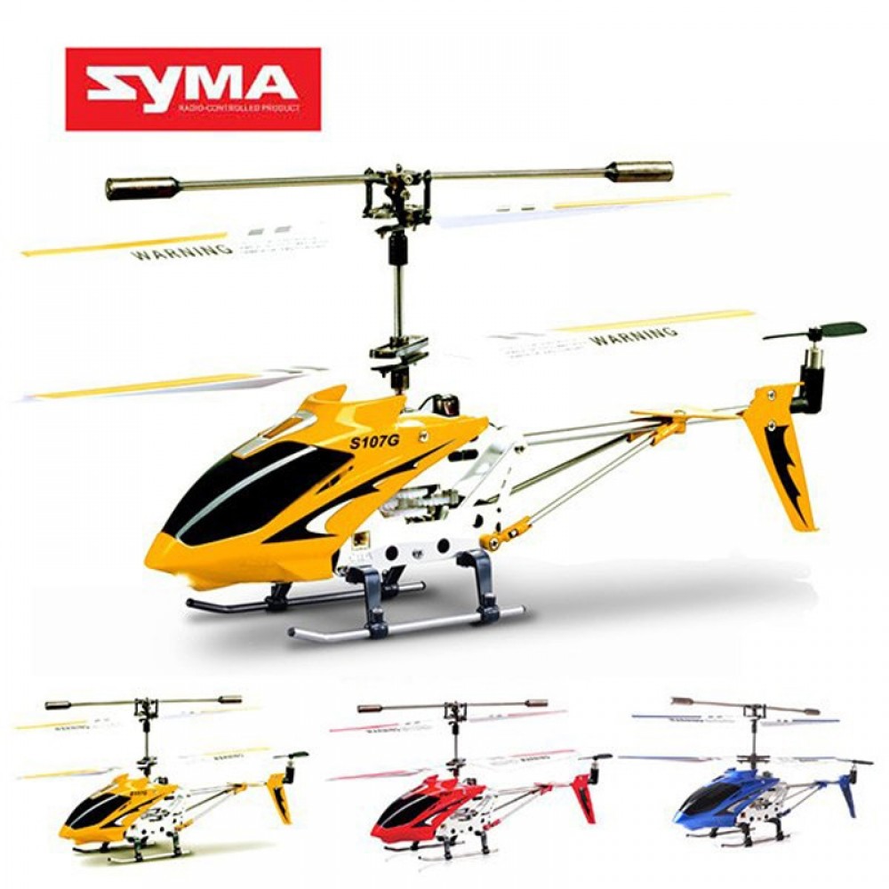 Original Syma S107G 3CH Remote Control Helicopter Alloy Copter with Gyroscope Best Toys Gift RTF Oversea Warehouse
