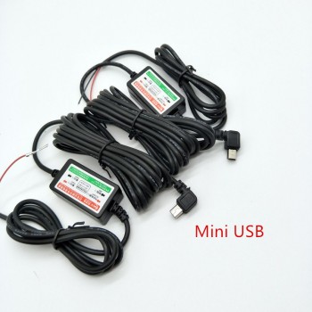 2PCS Buck line 12V turn 5V driving recorder power Micro/Mini USB car powered treasure low voltage protection to monitor power