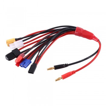 Hot 8 in 1 Lipo Battery Multi Charging Plug Convert Cable Line for IMAX B6 Charger RC Part