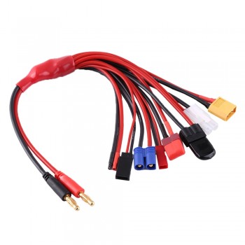 Hot 8 in 1 Lipo Battery Multi Charging Plug Convert Cable Line for IMAX B6 Charger RC Part