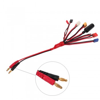 Hot 8 in 1 Lipo Battery Multi Charging Plug Convert Cable Line for IMAX B6 Charger RC Part