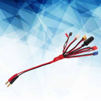 Hot 8 in 1 Lipo Battery Multi Charging Plug Convert Cable Line for IMAX B6 Charger RC Part