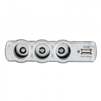 Car Cigarette Lighter Plug 3 Way Charger USB Triple Socket Splitter 12/24V Car Socket Adapter Car Styling