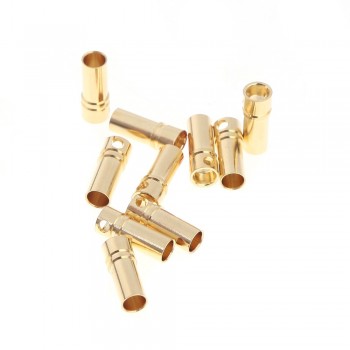 10pair/lot 2.0mm 3.0mm 3.5mm 4.0mm Gold Bullet Banana Connectors Plug For ESC Battery Motor