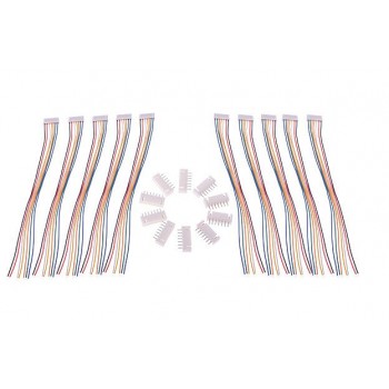 10 Pairs/lot 150mm RC lipo battery balance charger plug 2S1P 3S1P 4S1P 5S1P 6S1P 7S1P Wire Line Cable with male and female plug