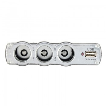 Car Cigarette Lighter Plug 3 Way Charger USB Triple Socket Splitter 12/24V Car Socket Adapter Car Styling