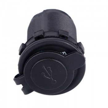 12V-24V USB Charger For Motorcycle Truck Boat Dual USB Socket Charger Power Adapter Outlet Power Cigarette Lighter Car Auto
