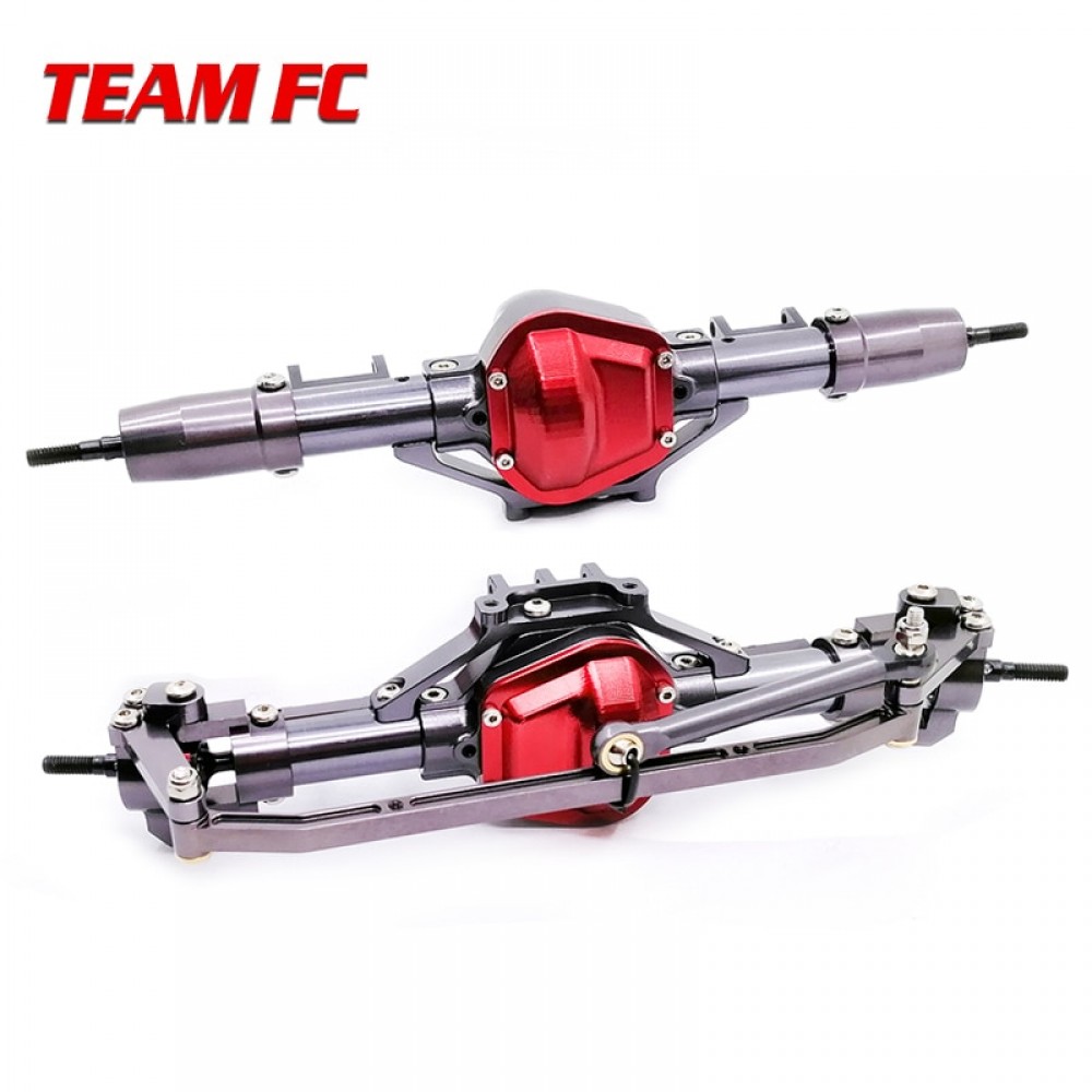 1 Set 1/10 Rc Car Complete Alloy Front And Rear Axle With Arm CNC Machined For 1:10 Rc Crawler AXIAL SCX10 RC4WD F222
