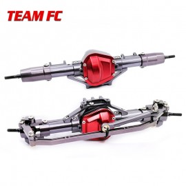 1 Set 1/10 Rc Car Complete Alloy Front And Rear Axle With Arm CNC Machined For 1:10 Rc Crawler AXIAL SCX10 RC4WD F222