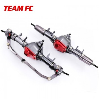 1 Set 1/10 Rc Car Complete Alloy Front And Rear Axle With Arm CNC Machined For 1:10 Rc Crawler AXIAL SCX10 RC4WD F222