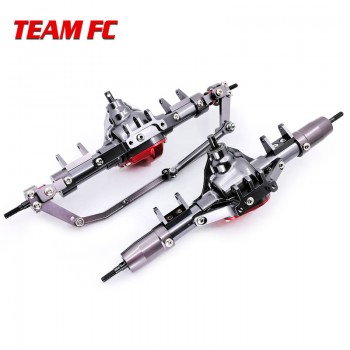 1 Set 1/10 Rc Car Complete Alloy Front And Rear Axle With Arm CNC Machined For 1:10 Rc Crawler AXIAL SCX10 RC4WD F222