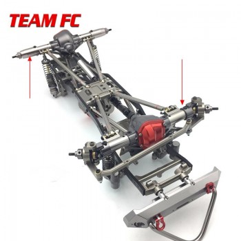 1 Set 1/10 Rc Car Complete Alloy Front And Rear Axle With Arm CNC Machined For 1:10 Rc Crawler AXIAL SCX10 RC4WD F222