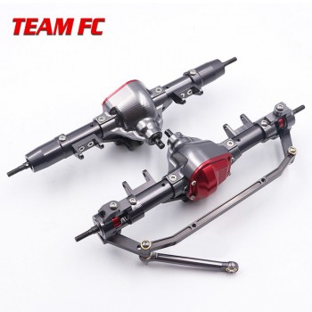 1 Set 1/10 Rc Car Complete Alloy Front And Rear Axle With Arm CNC Machined For 1:10 Rc Crawler AXIAL SCX10 RC4WD F222
