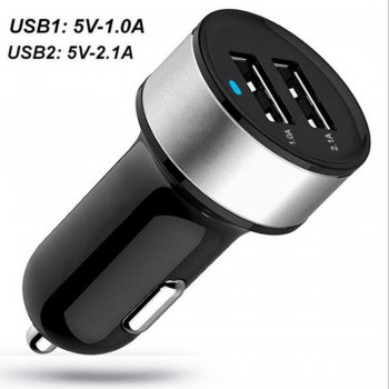 Car Charger 5V 3.1A Quick Charge Dual USB Port LED Display Cigarette Lighter Phone Adapter Car Charger Voltage Detect