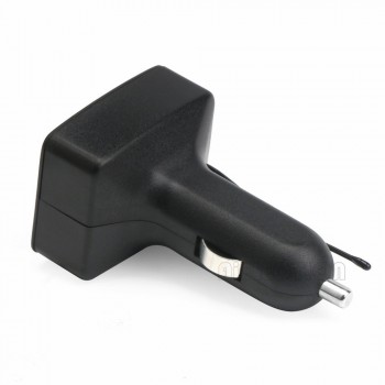 Multi-functional 3A Car Charger DC 5V Smart Car charger 2 USB Voltmeter Ammeter Thermometer Green Blue White LED Back-light