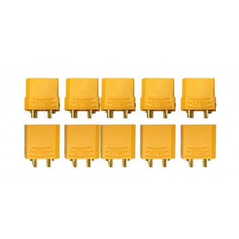 4pcs/lot Amass XT90 Battery Connector Set 4.5mm Male Female Gold Plated Banana Plug (2 pair)