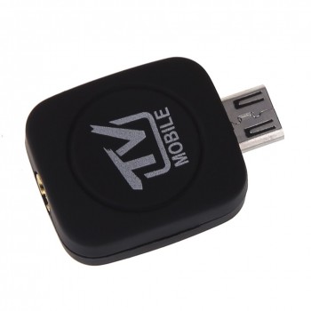 Mini Micro USB 2.0 DVB-T Digital TV Tuner Receiver with Antenna for Android Phone Tablet PC Black