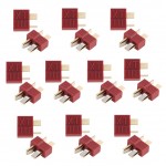 20pcs Anti-skidding Deans Plug T Connector Male amp; Female For RC LiPo Battery