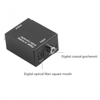 3.5mm Digital Coaxial Toslink Optical to Analog L/R RCA Audio Converter Adapter 3.5 mm  Female to 3.5 mm Male USB Cable