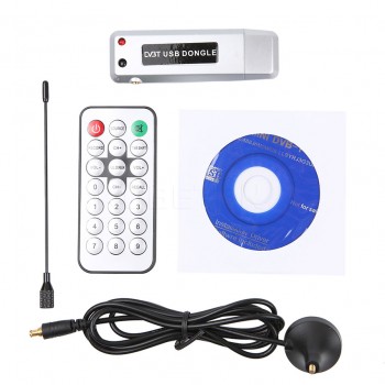 kebidumei Digital DVB-T HDTV TV Tuner Recorder Receiver USB2.0 Software Radio DVB T Tuner HD TV with Antenna for Laptop Notebook