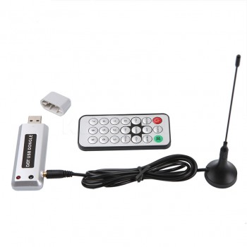 kebidumei Digital DVB-T HDTV TV Tuner Recorder Receiver USB2.0 Software Radio DVB T Tuner HD TV with Antenna for Laptop Notebook