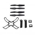 LeadingStar E58 RC Quadcopter Spare Parts Propeller Blades Landing Gear Propeller Guard Protection Cover Set