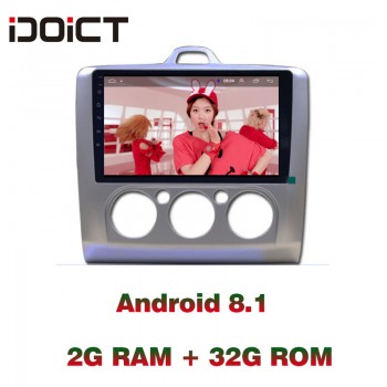 IDOICT  Android 8.1 Car DVD Player GPS Navigation Multimedia For Ford Focus Radio 2005-2011 car stereo bluetooth