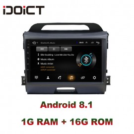 IDOICT  Android 8.1 Car DVD Player GPS Navigation Multimedia For KIA Sportage R radio 2010-2017 car stereo bluetooth