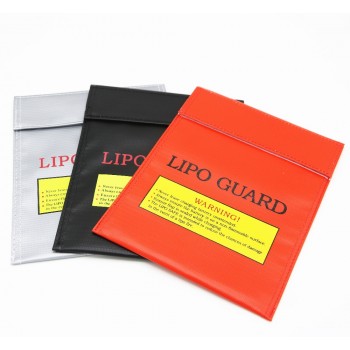 1pcs Fireproof amp; Waterproof High Quality RC LiPo Battery Safety Bag Safe Guard Charge Sack 18x23cm 30x23cm Red Black Silver