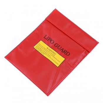 1pcs Fireproof amp; Waterproof High Quality RC LiPo Battery Safety Bag Safe Guard Charge Sack 18x23cm 30x23cm Red Black Silver