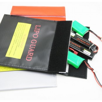 1pcs Fireproof amp; Waterproof High Quality RC LiPo Battery Safety Bag Safe Guard Charge Sack 18x23cm 30x23cm Red Black Silver