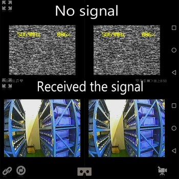 Easy to use 5.8G FPV Receiver UVC Video Downlink OTG VR Android Phone+Video 200/600mw Transmitter TS5823+CMOS 1000TVL Camera