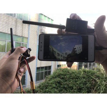 Easy to use 5.8G FPV Receiver UVC Video Downlink OTG VR Android Phone+Video 200/600mw Transmitter TS5823+CMOS 1000TVL Camera