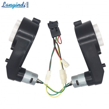 Childrens electric car gearbox with DC motor,kids car gearbox with high and low speed devices,550 and 390 motor for remote car