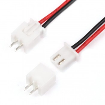 10 Sets Mini Micro 2 Pin JST XH Connector Plug 2.54mm With 24AWG Wires Cables Connector Cable Wire For RC Lipo Battery 150mm